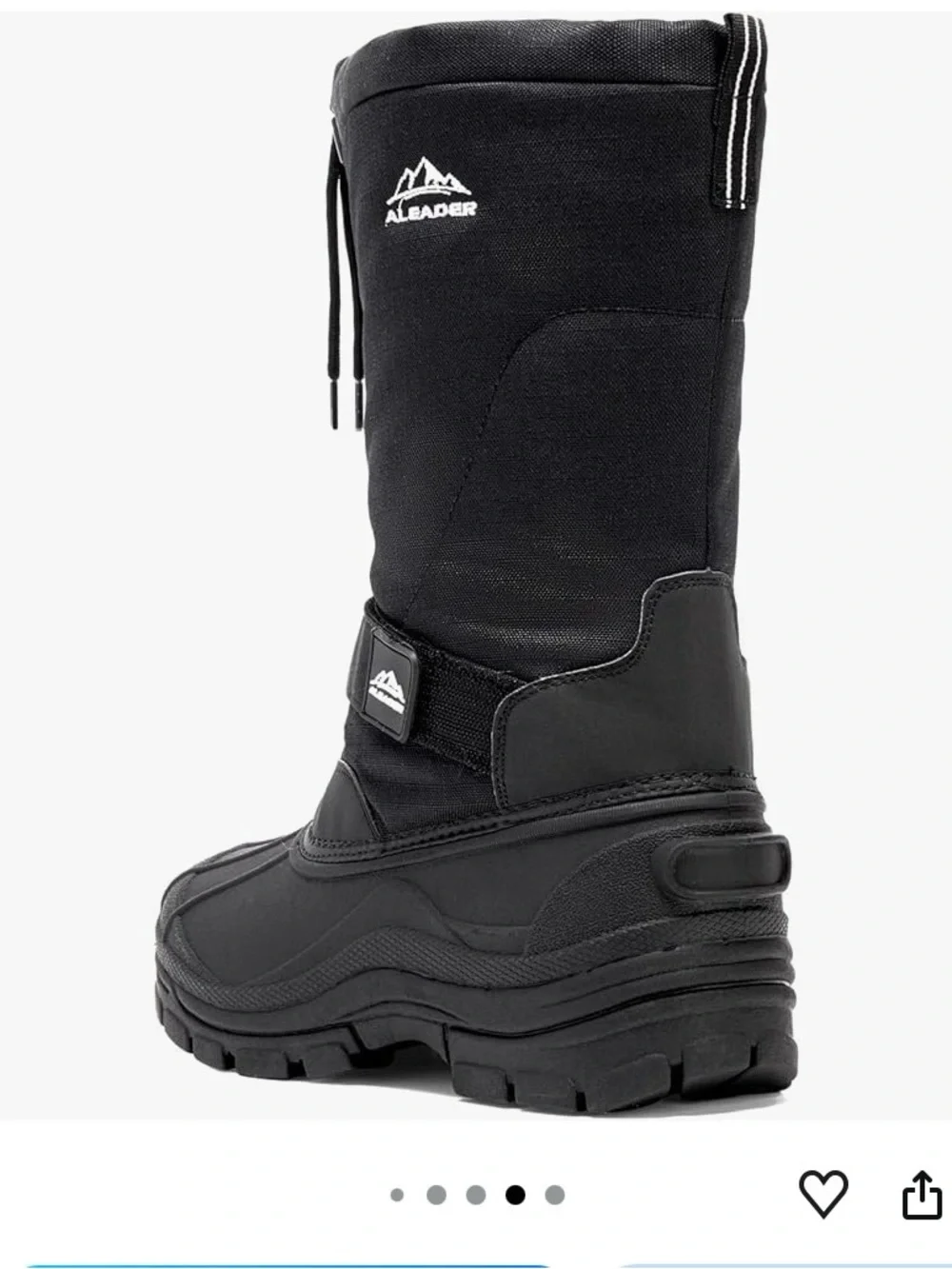 Men's Winter Waterproof Insulated Shell, Comfortable Outdoor Snowboots